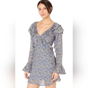 🔆 Free People Sweetest Thing Dress – Midnight Cowboy Blue , Size 8 NWT